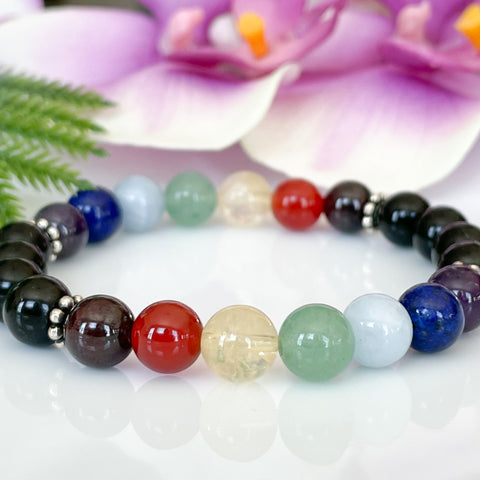 7 Chakra Healing Crystals Protection Bracelet
