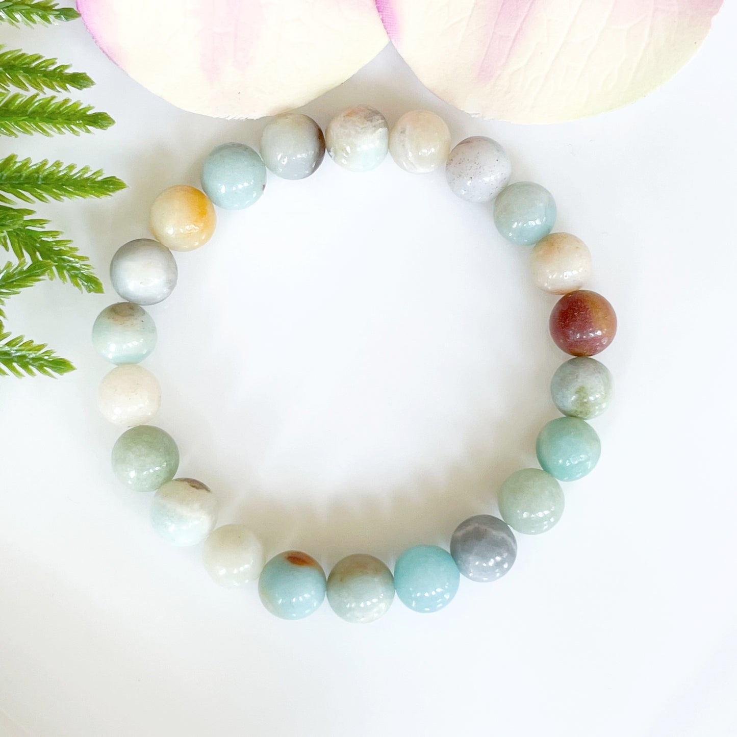 8mm Amazonite Beaded Bracelet for Anti-Anxiety