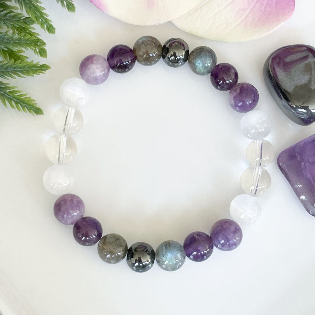Air Element Crystal Bracelet Overhead view