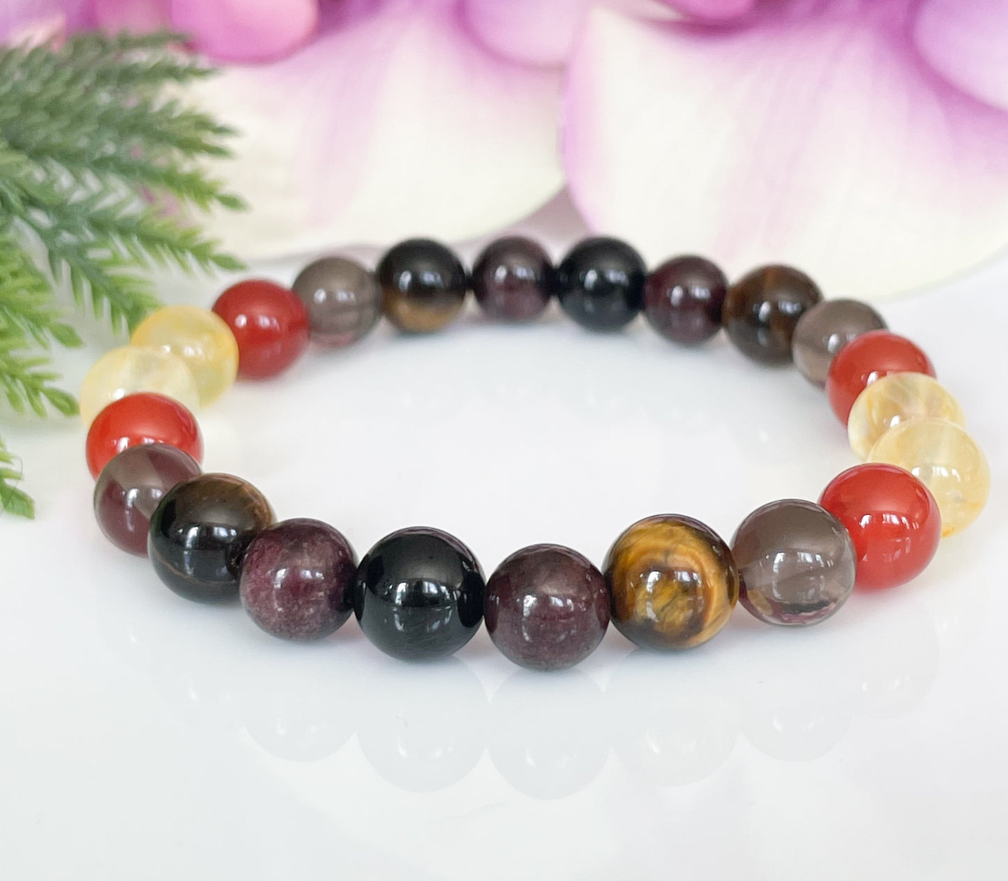 Fire Element Crystal Bracelet front view