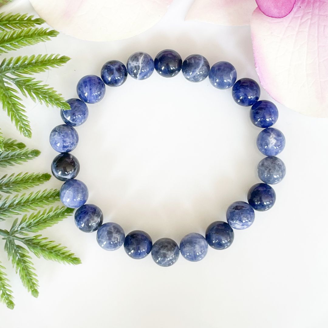 8mm Blue Sodalite Gemstone Bracelet