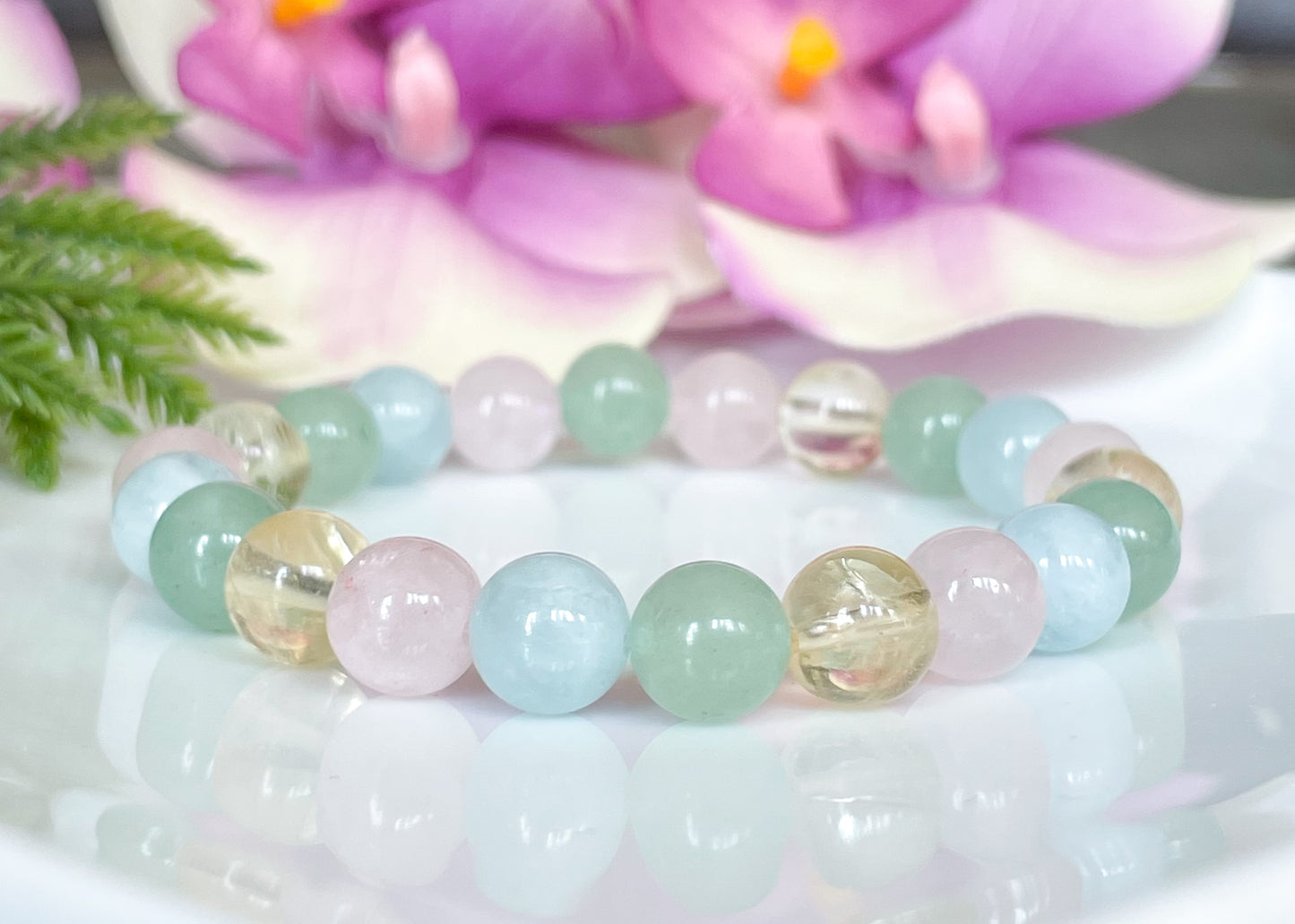 Taurus Zodiac Gemstone Bracelet