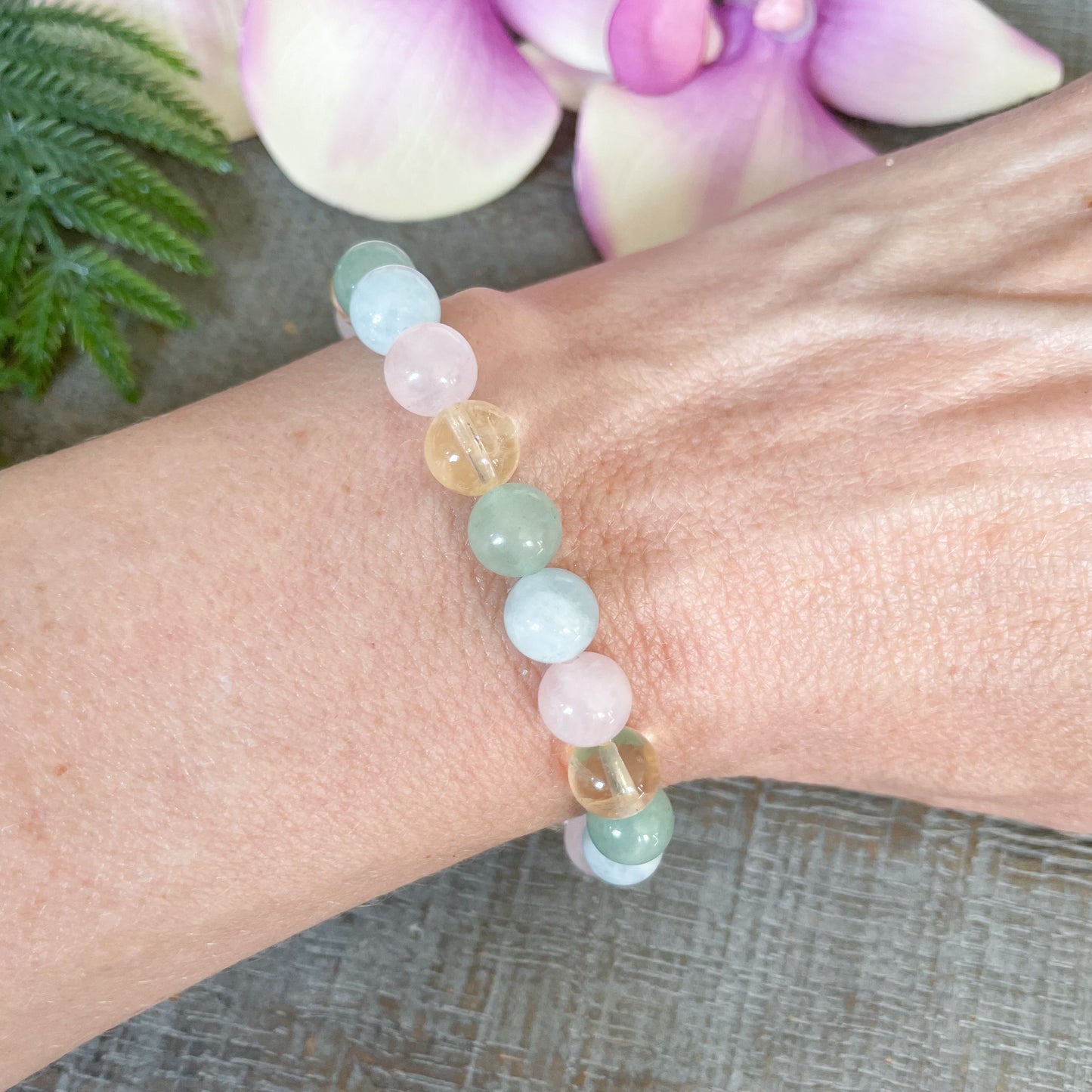 Taurus Zodiac Gemstone Bracelet