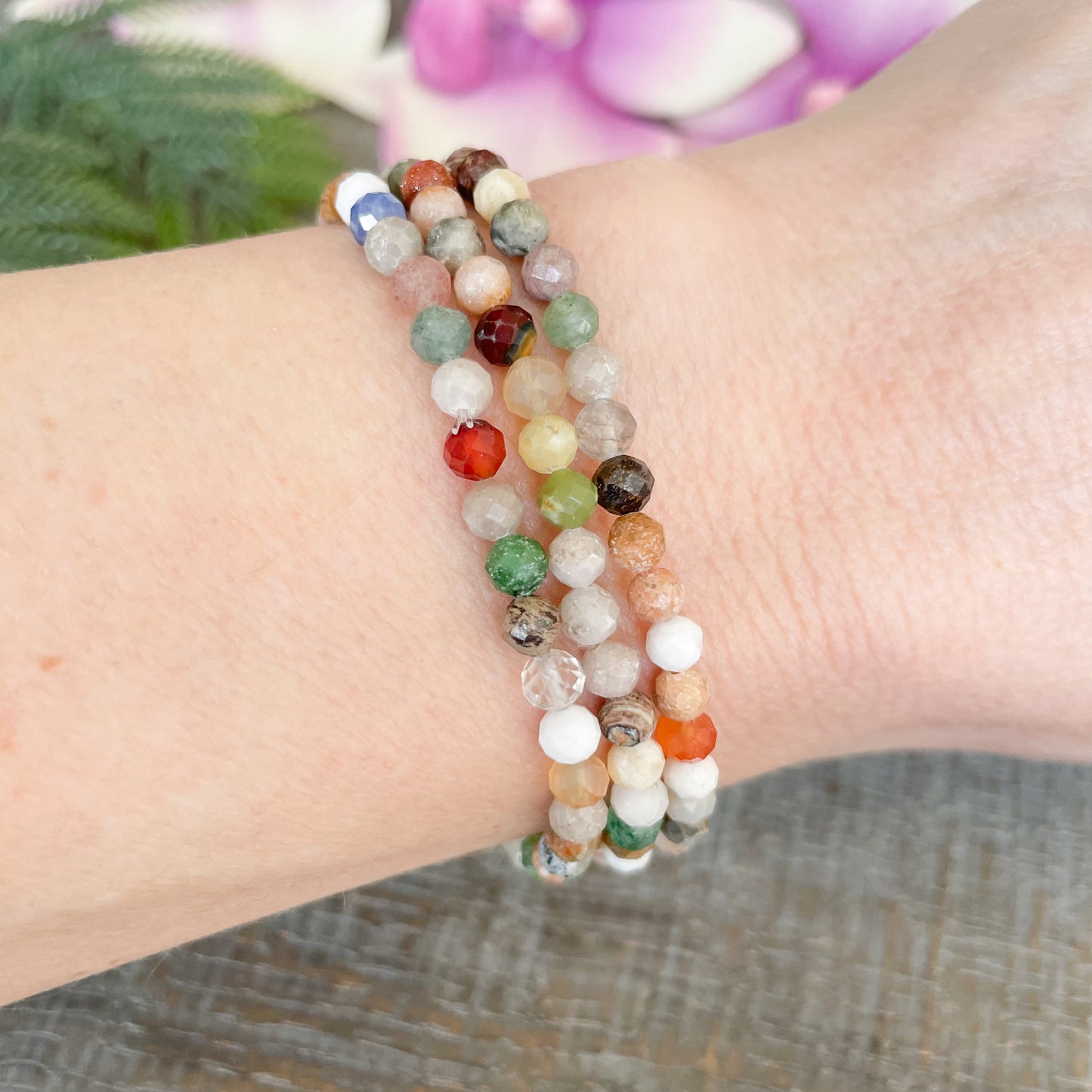 Mini Mixed Gemstone Bracelet for Women