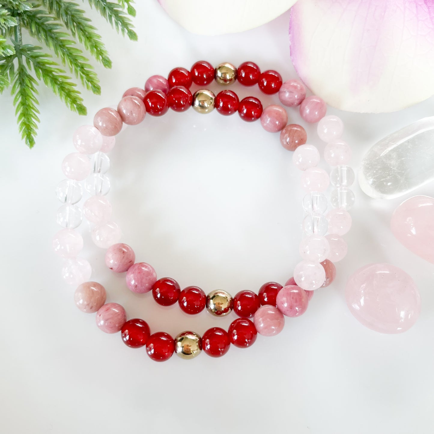 Pair of Taurus Zodiac Crystal Bracelets