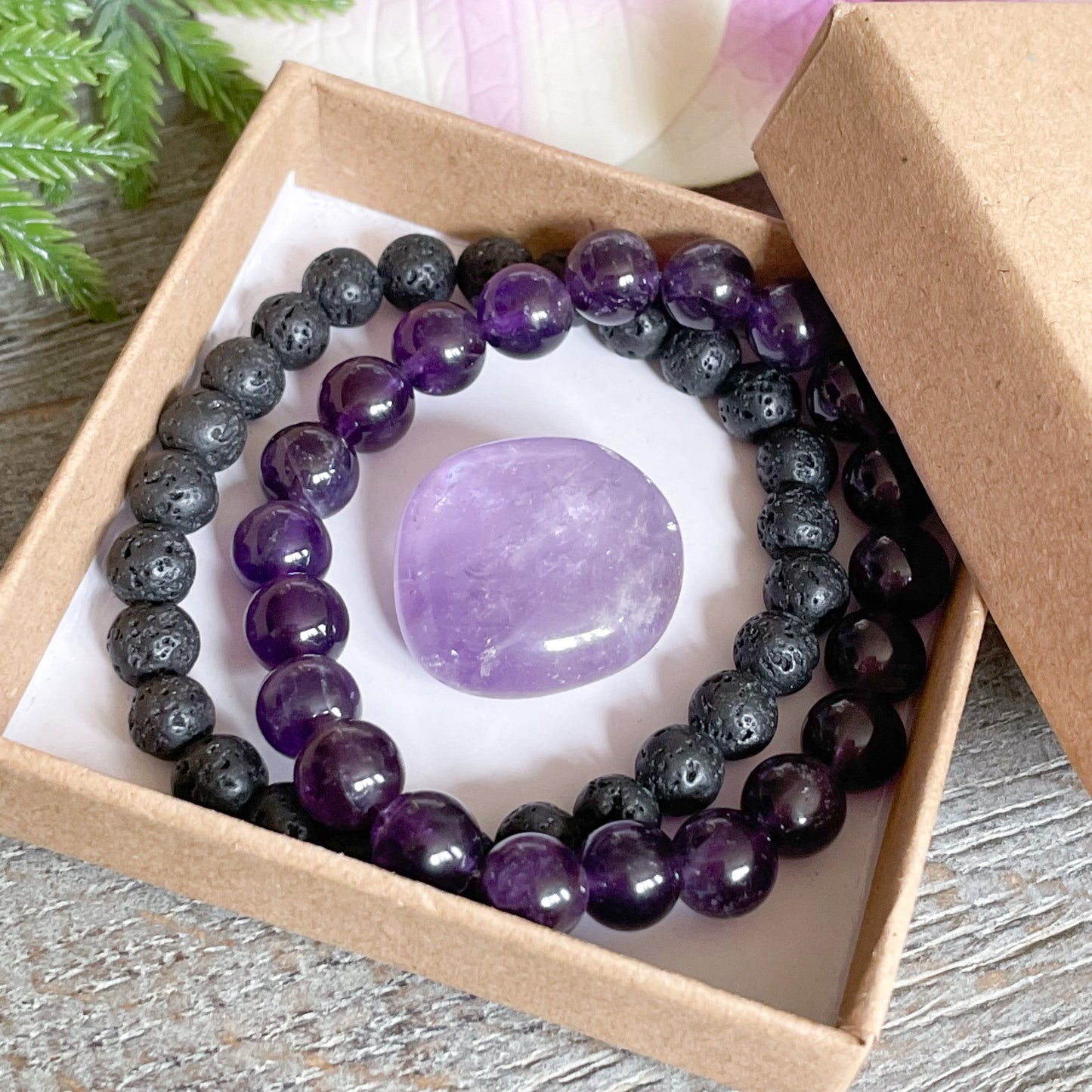 Amethyst Healing Crystals Aromatherapy Gift Box Set