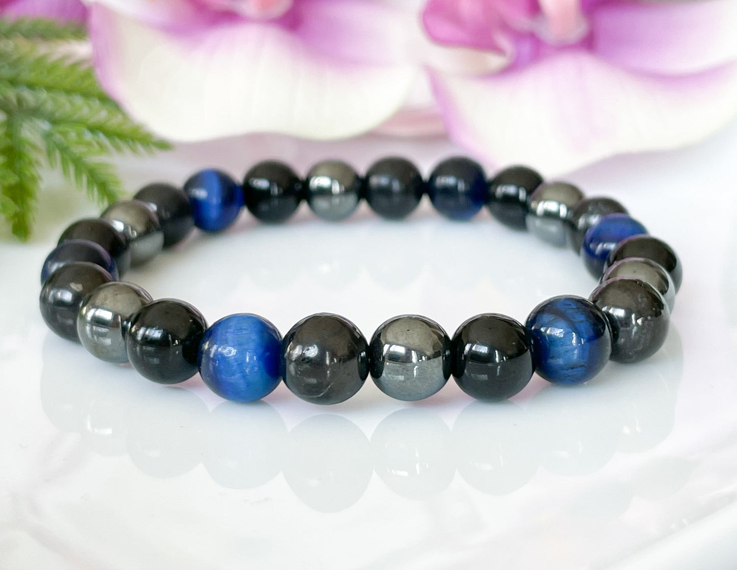 Anxiety Support Gemstone Bracelet for Men
