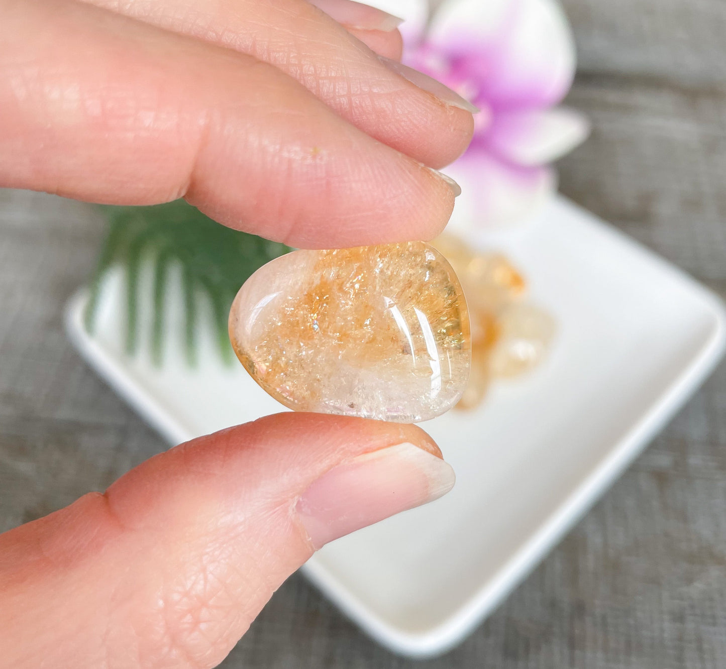 Citrine Crystal SMALL Tumbled Stone