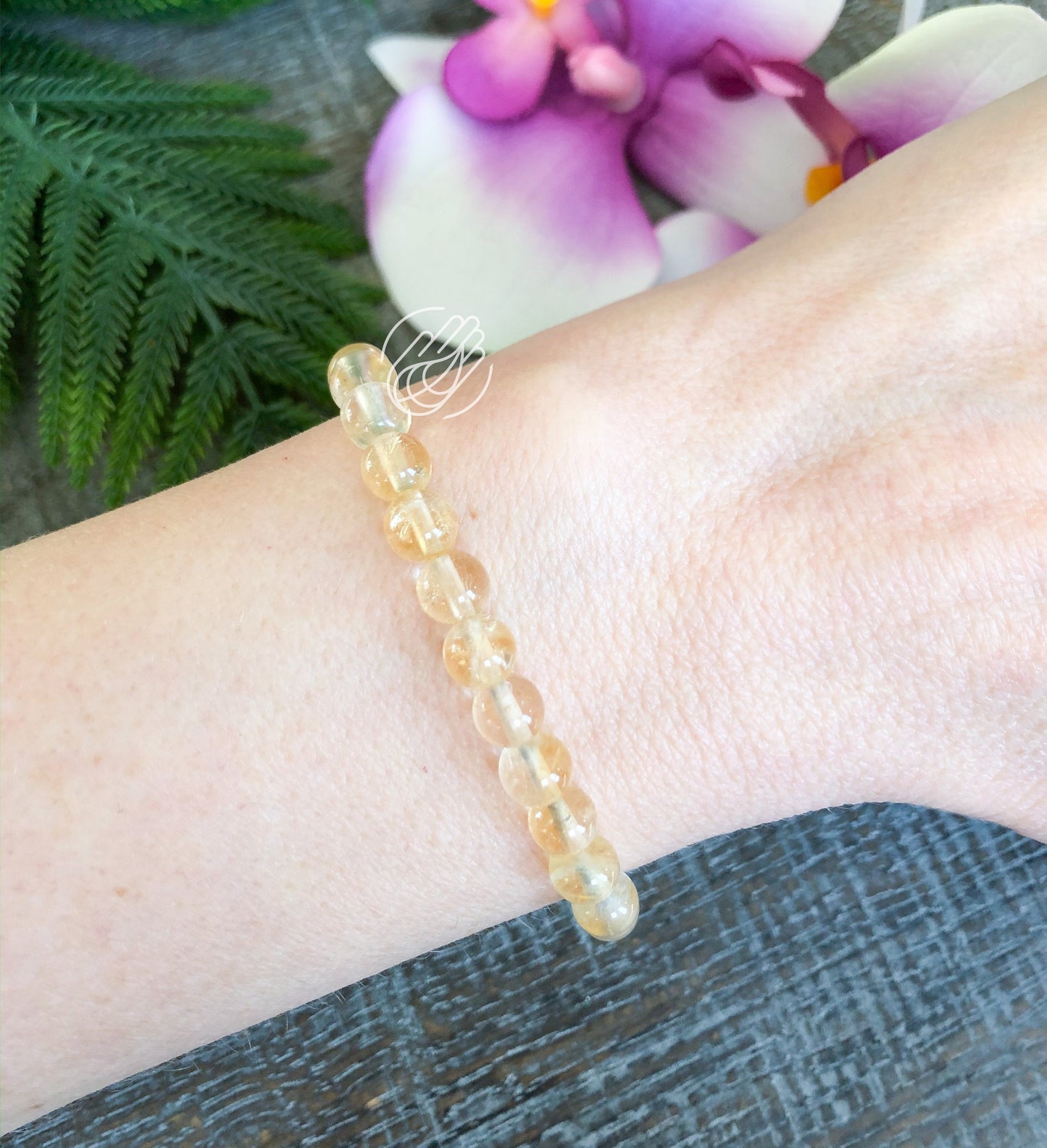 Natural Citrine Gemstone Bracelet