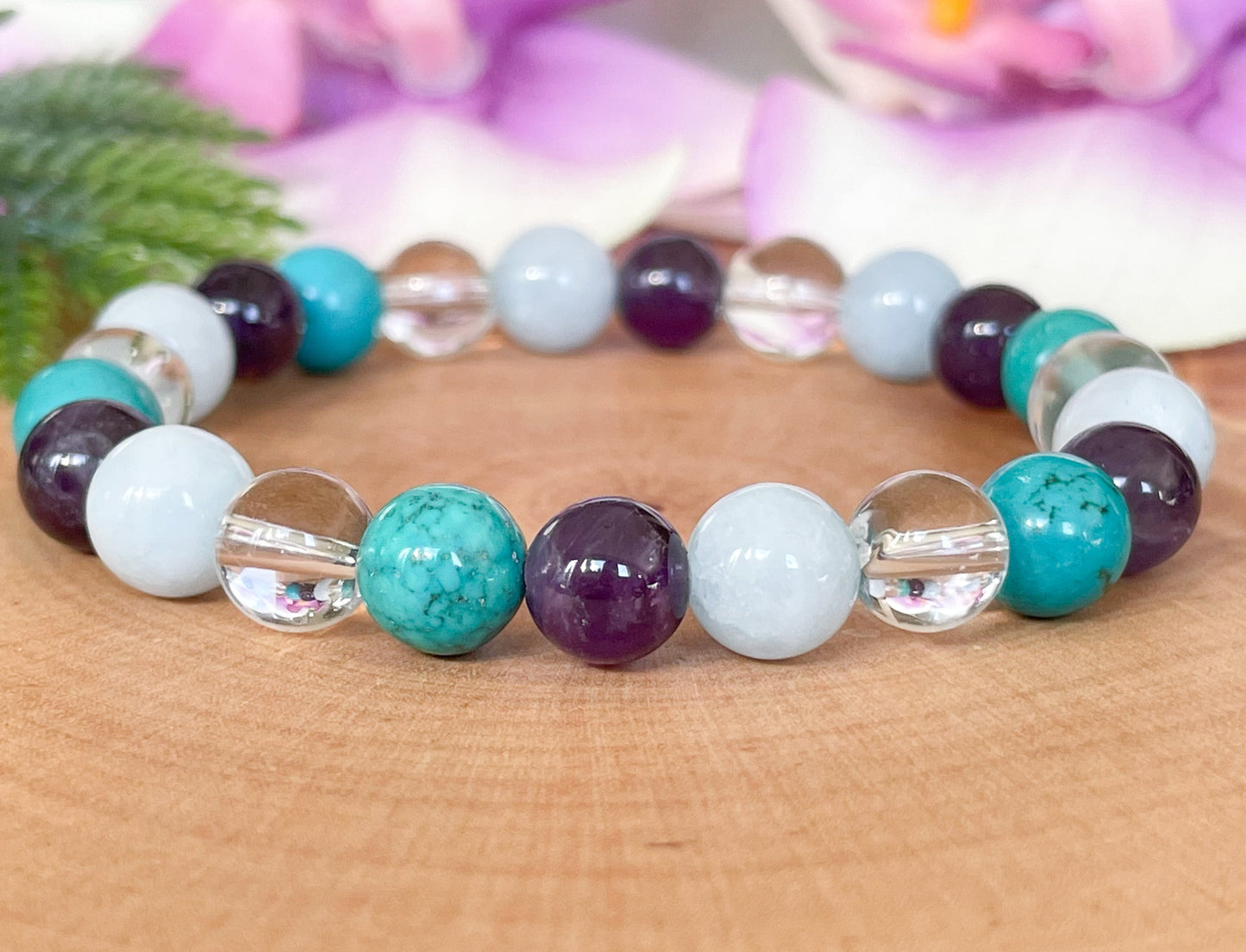 Pisces Zodiac Gemstone Bracelet