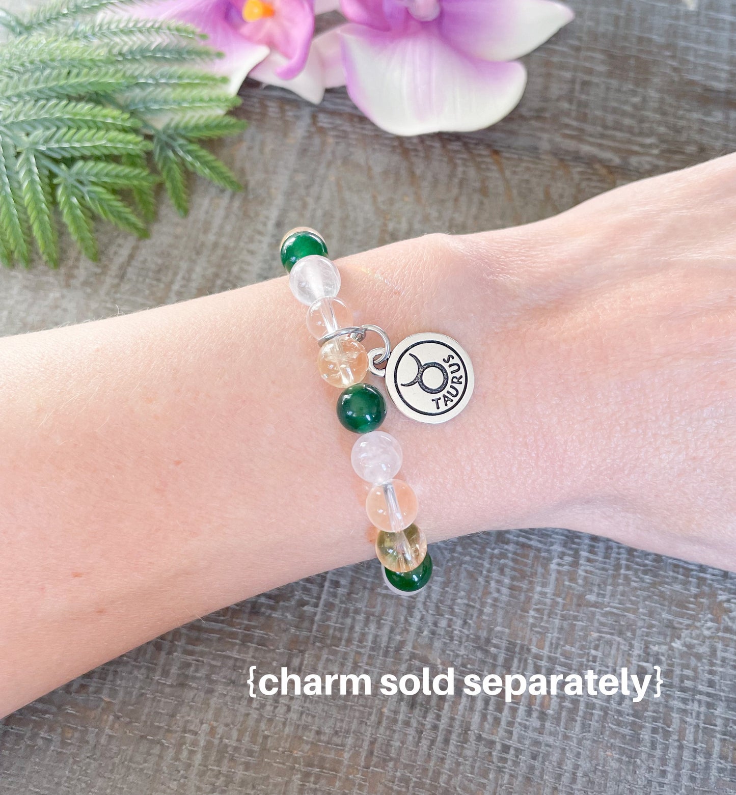 Taurus Zodiac Gemstone Bracelet