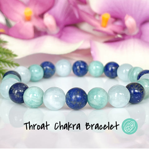Throat Chakra Crystal Bracelet