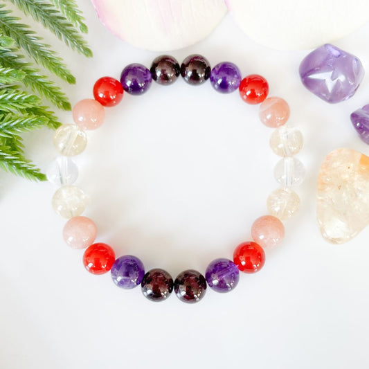 8mm Aries Zodiac Bracelet