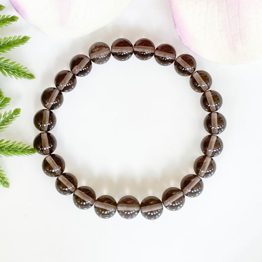 8mm smoky quartz bracelet