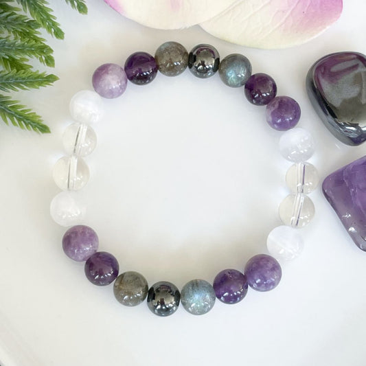 Air Element Crystal Bracelet Overhead view