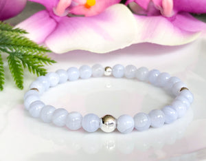Blue Lace Agate Bracelet