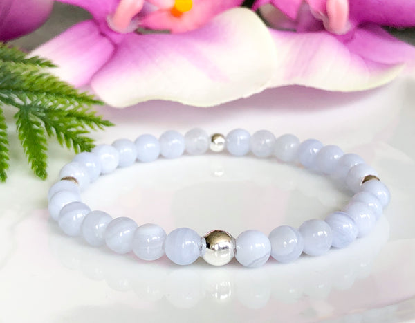 Blue Lace Agate Bracelet