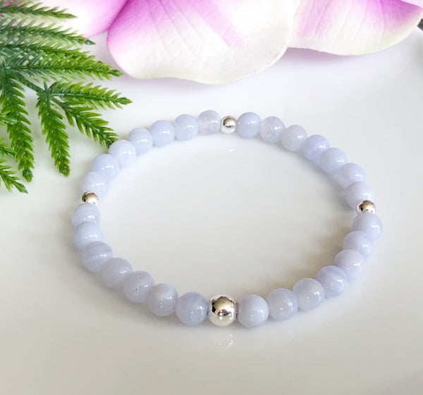 Blue Lace Agate Bracelet