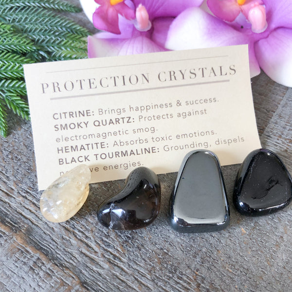 Protection Crystals for Home and Travel Set
