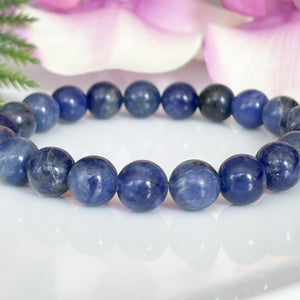 Genuine Sodalite Gemstone Bracelet