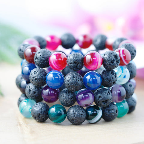 Colourful Essential Oil Aromatherapy Bracelet for Kids