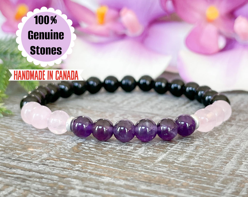 Amazon.com: Triple Protection Bracelet Bring Good Luck Prosperity -  Orgonite Black Tourmaline Necklace for Protection - 7Chakra Bracelet for  Chakra Balance -Stretchable Healing Crystal Bracelet Spiritual Gift :  Handmade Products