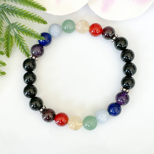 7 Chakra Healing Crystals Protection Bracelet