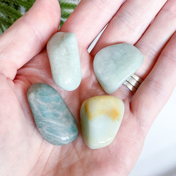 Amazonite Healing Crystals Self Care Gift Package