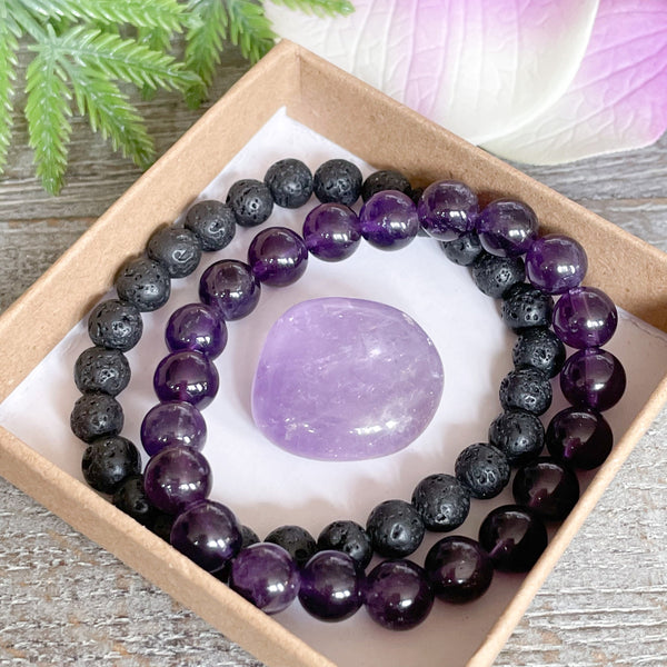 Amethyst Healing Crystals Aromatherapy Gift Box Set