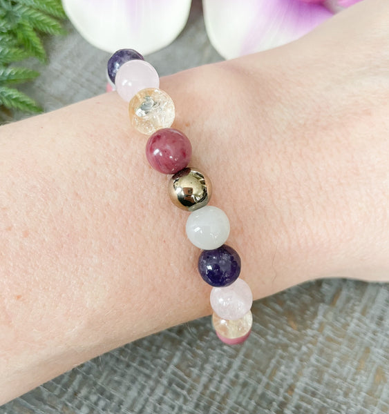 Grief and Loss Support Crystal Bracelet