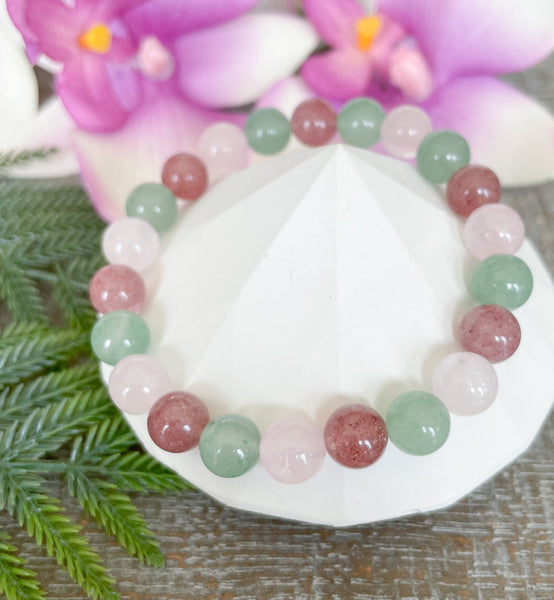 Heart Chakra Healing Crystal Bracelet