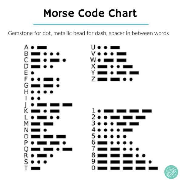 Rose Quartz Custom Morse Code Bracelet | Send a Secret Message
