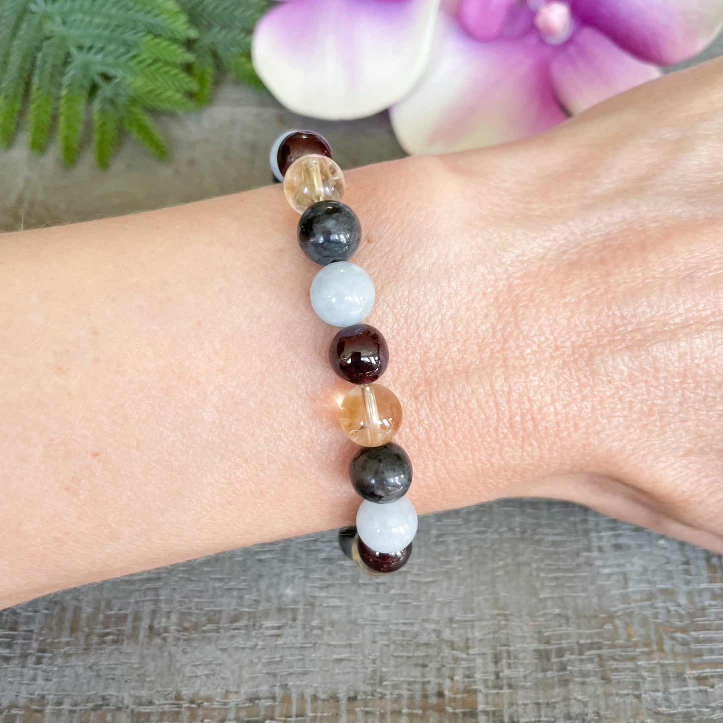 Scorpio Zodiac Gemstone Bracelet