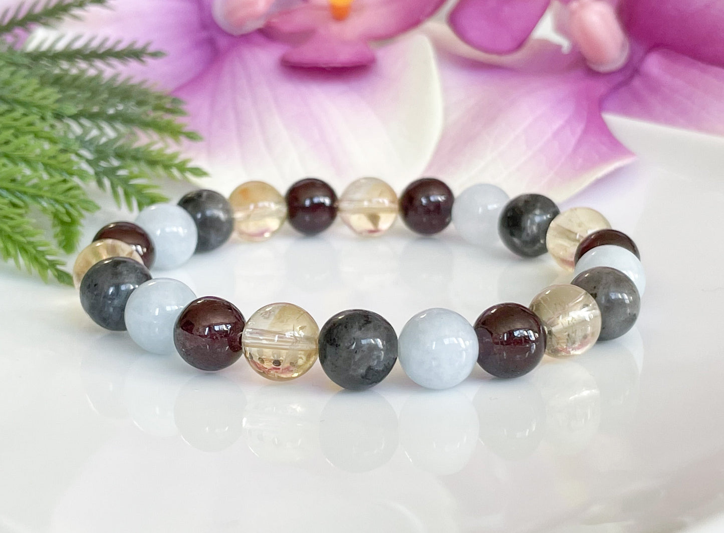 Scorpio Zodiac Gemstone Bracelet