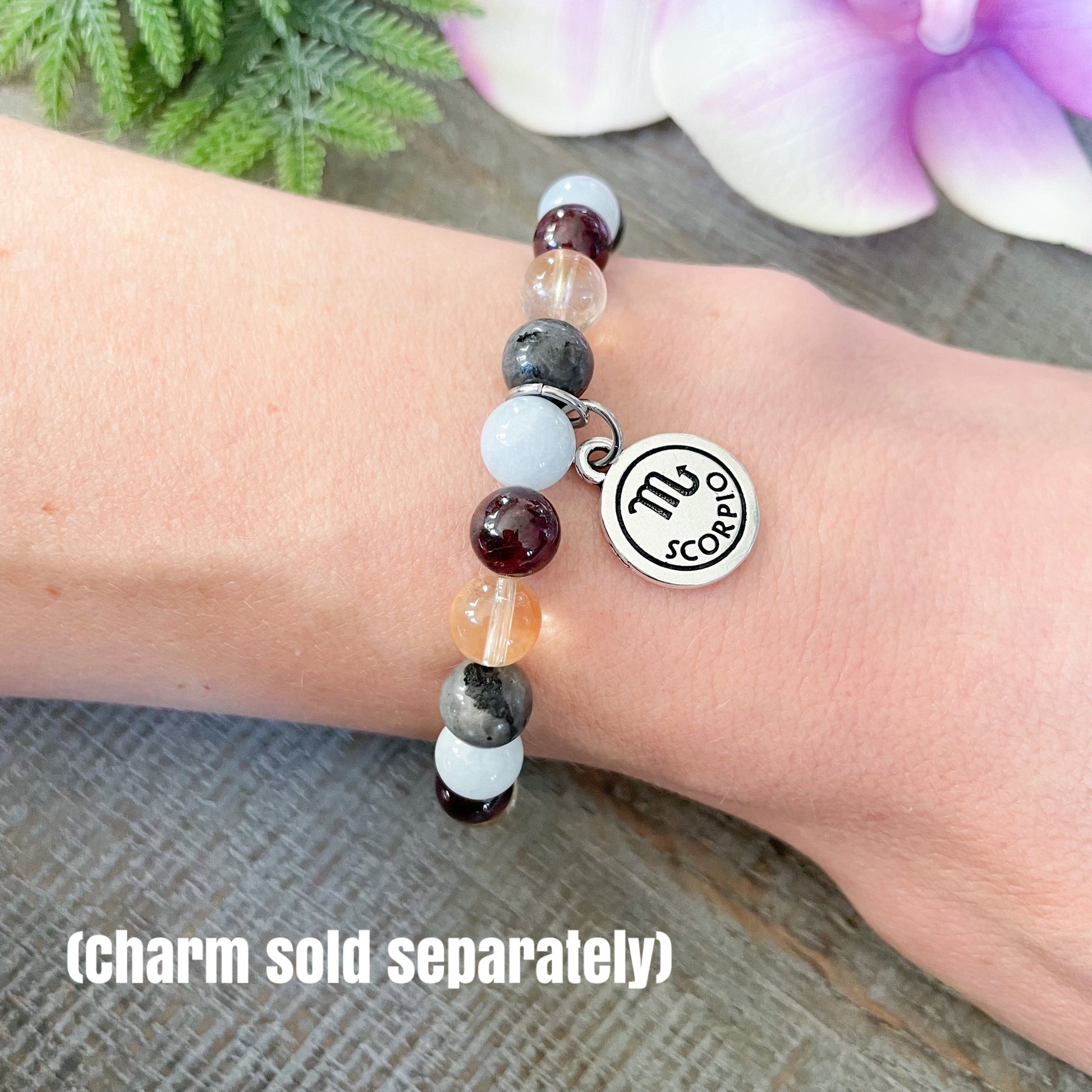 Scorpio Zodiac Gemstone Bracelet