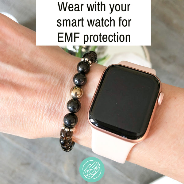 Shungite Bracelet for EMF Protection,